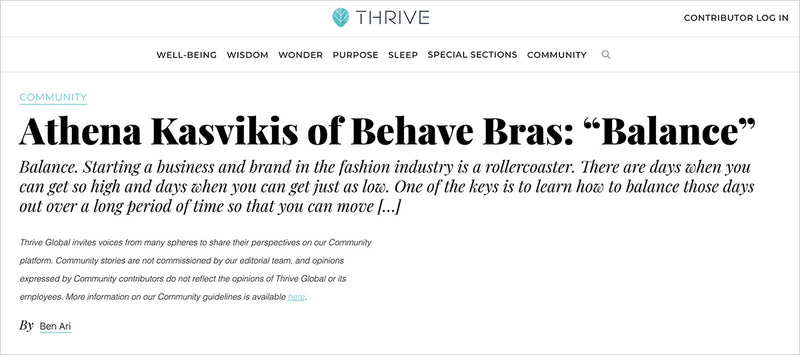 Athena Kasvikis of Behave Bras: 5 Things You Need to Create a Highly  Successful Business in the Fashion Industry, by Authority Magazine  Editorial Staff, Authority Magazine
