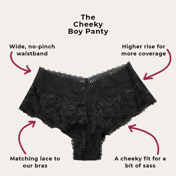 Behave cheeky boy panty in new high rise infographic
